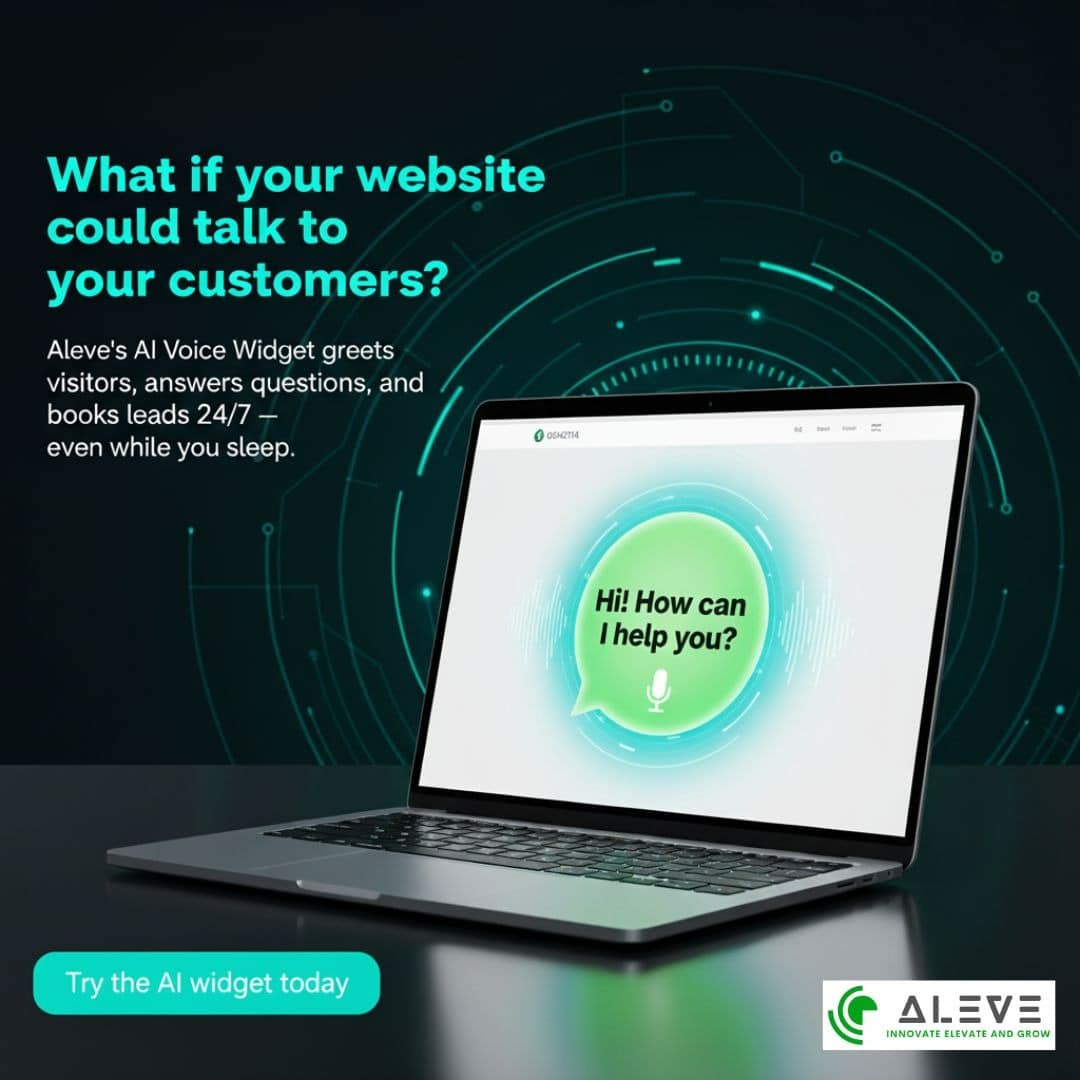 Business owner using CapturaVoice AI assistant on a website